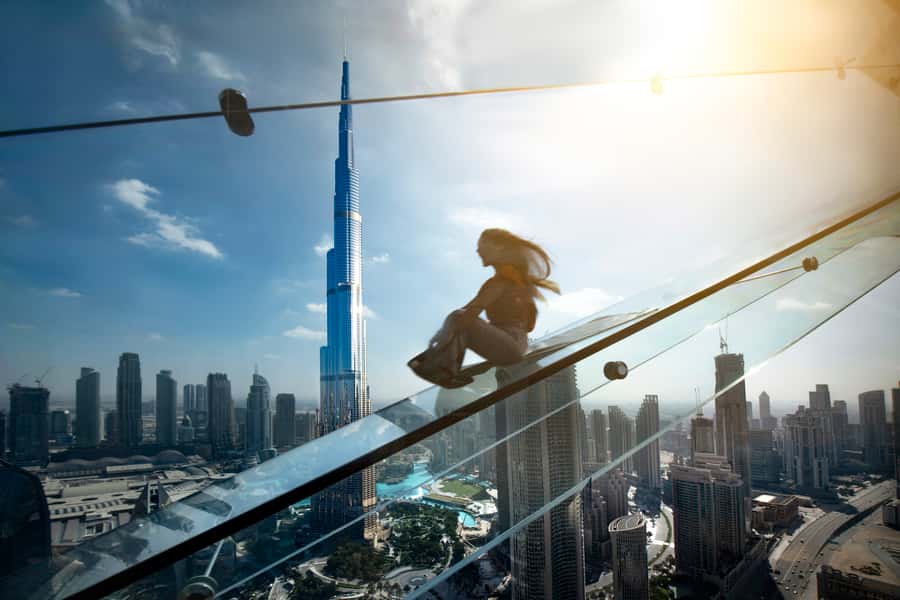 Dubai: Burj Khalifa Level 124, 125 & Sky Views Entry Ticket - Riding up to levels 124 and 125
