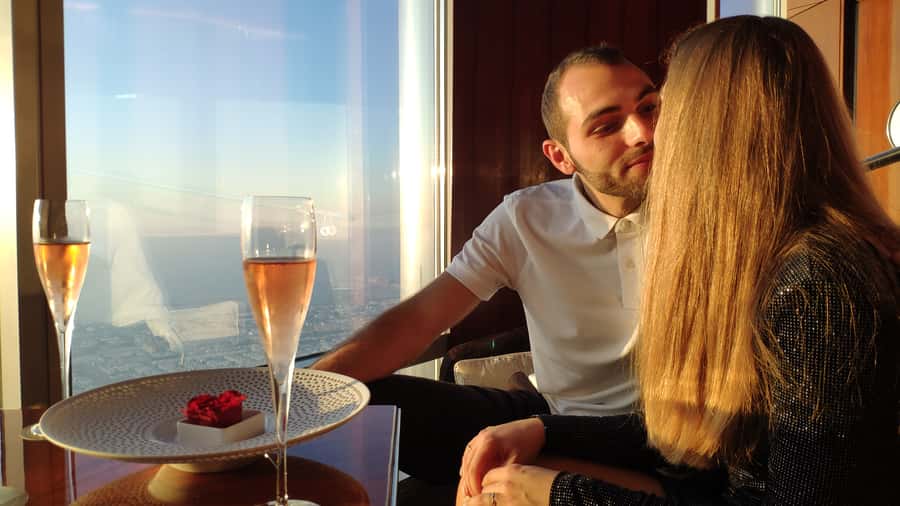 Dubai: Burj Khalifa Sunset Engagement with Porsche Pickup - Is $1,806 good value for two?