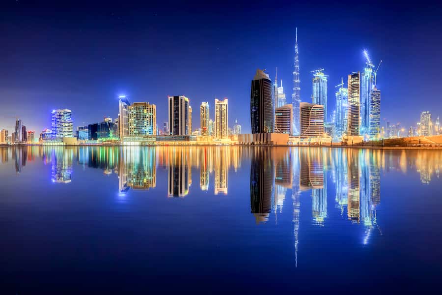 Dubai by Night City Tour with Fountain Show - Ending at the Dubai Mall fountain show