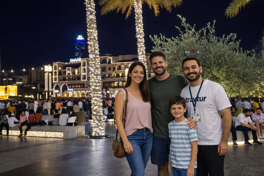 Dubai by Night with Burj Khalifa Entrance Ticket - Madinat Jumeirah’s Arabian-style setting