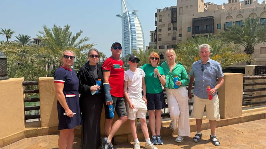 Dubai: City Tour with Burj Khalifa and Underwater Zoo Ticket - Burj Al Arab, Jumeirah Beach, and the gold horses