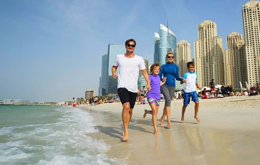 Dubai: City Tour with Burj Khalifa and Underwater Zoo Ticket - Souk Madinat and the polished side of Dubai