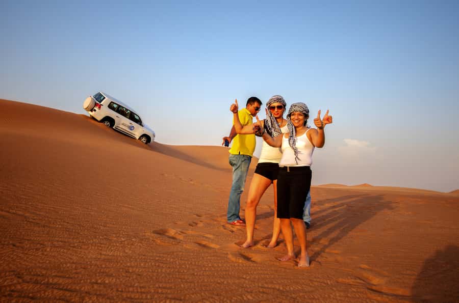 Dubai Cityscape and Desert Safari Full-Day Tour - Leaving the city for the Dubai dunes