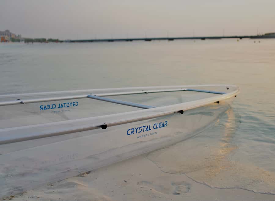 Dubai: Clear Kayaking Experience with Burj Khalifa View - Paddling Between Jumeirah Bay Island and the Skyline