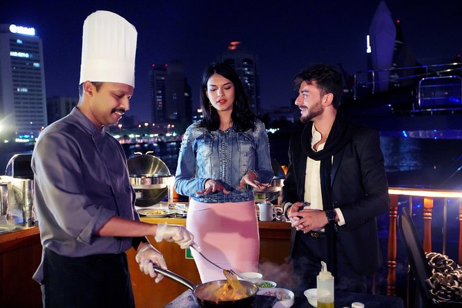 Dubai Creek Luxury Dhow Dinner Cruise with Optional Transfer - Music, entertainment, and the fine print