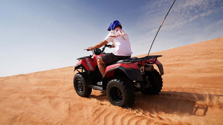Dubai Desert Adventure: Red Dunes Guided Quad/Polaris & BBQ - Picking the right quad or Polaris option