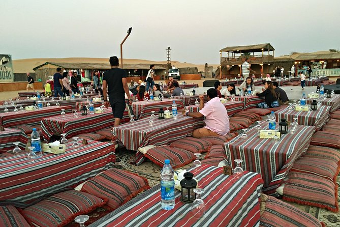 Dubai: Desert Camel Ride with Live Shows & BBQ Buffet Dinner - Arabic coffee, dates, and the Bedouin-style camp