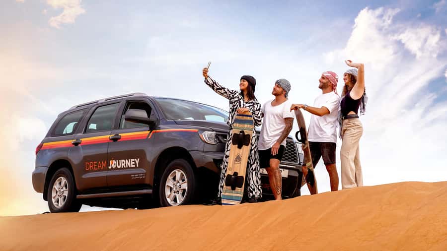 Dubai Desert Safari - Camel Ride, Sandboarding & 30 Min Quad - Forty-Five Minutes of Dune Bashing