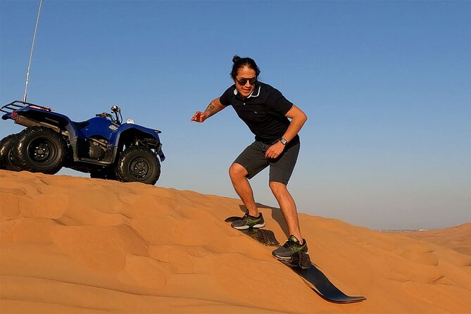 Dubai: Desert Safari, Camel Ride, Show & Optional Dinner - The high dune photo stop