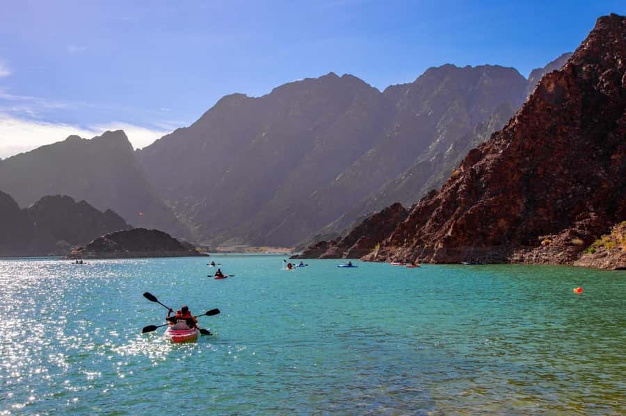 Dubai: Desert Safari or Hatta Tour with Kayaking - Hatta Dam: kayaking beside the Hajar Mountains