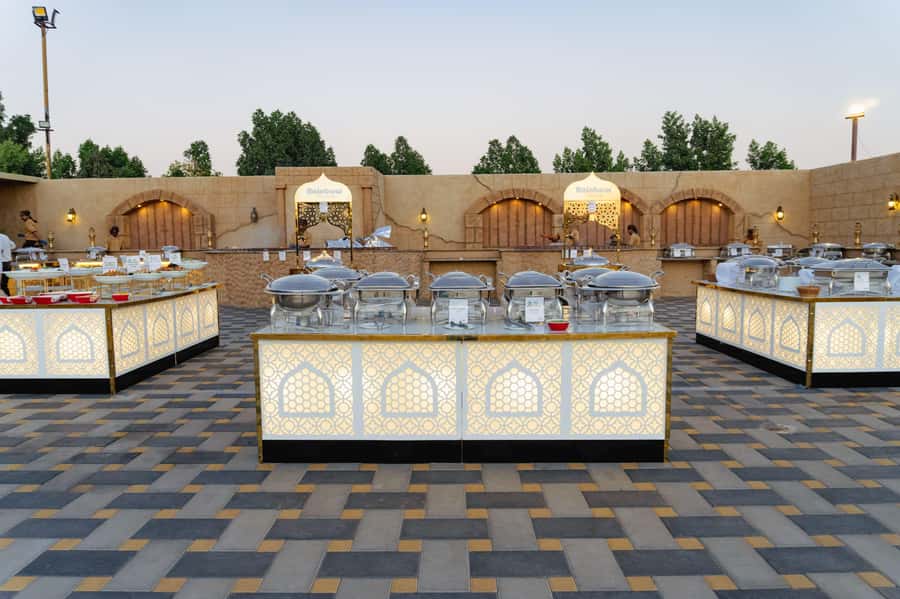 Dubai: Desert Safari or Hatta Tour with Kayaking - The desert camp: BBQ, henna, and stage shows