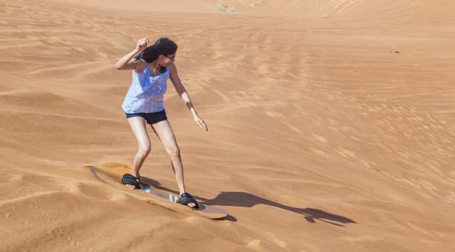 Dubai: Desert Safari, Quad Bike, Camel Ride and Sandboarding - Leaving Dubai for Lahbab