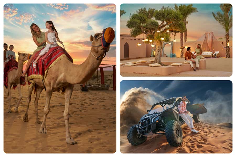 Dubai: Desert Safari, Quad Bike & Premium Camp Experience - Forty-five minutes of red-dune bashing
