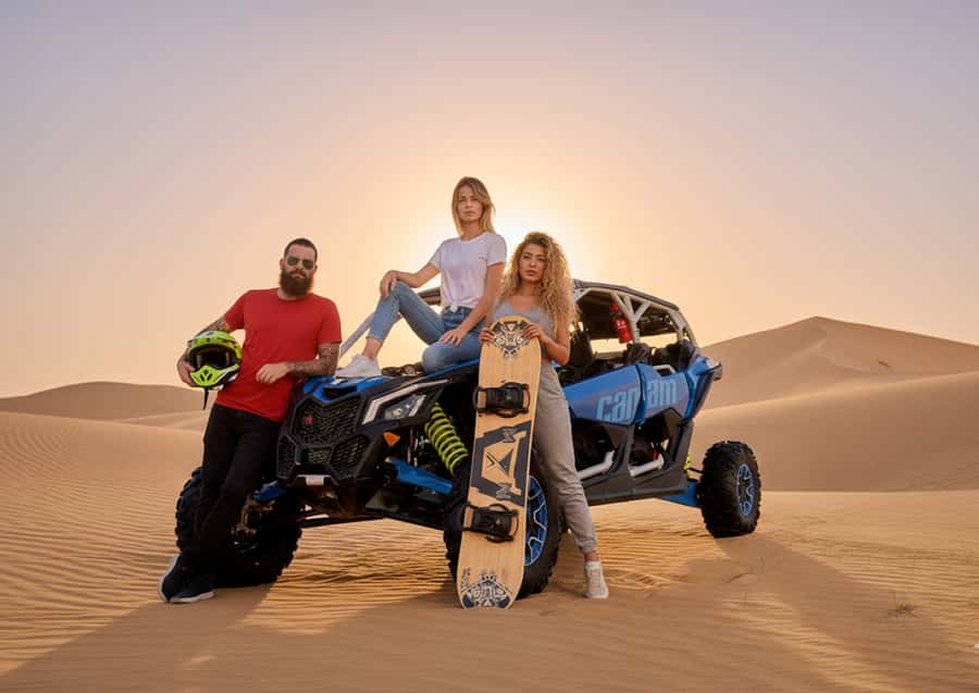 Dubai: Desert Safari, Quad Bike, Sandboarding, Camels & BBQ - Who will enjoy this safari most