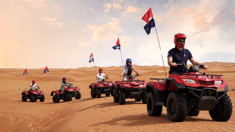 Dubai Desert Safari - Sandboarding, Quad Bike & BBQ Options - The optional quad bike session
