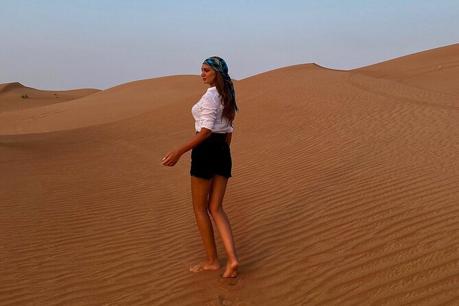 Dubai Desert Safari: Tanoura Show, Dune Bashing and BBQ Dinner - Dune bashing and the desert sunset
