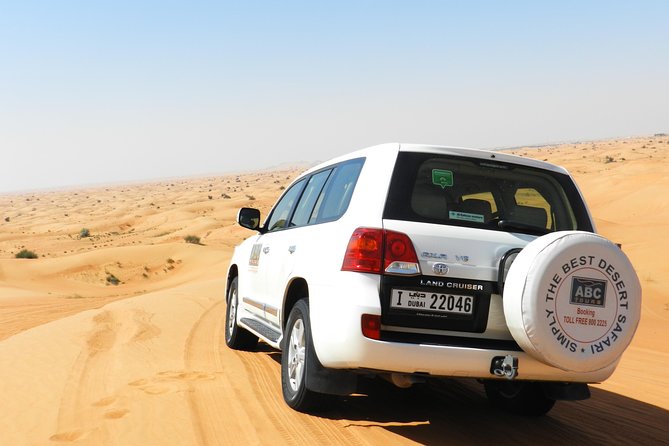 Dubai Desert Safari with BBQ, 3 Shows & Camel Ride at Majlis Camp - The dune ride: thrilling, loud, and not for every body