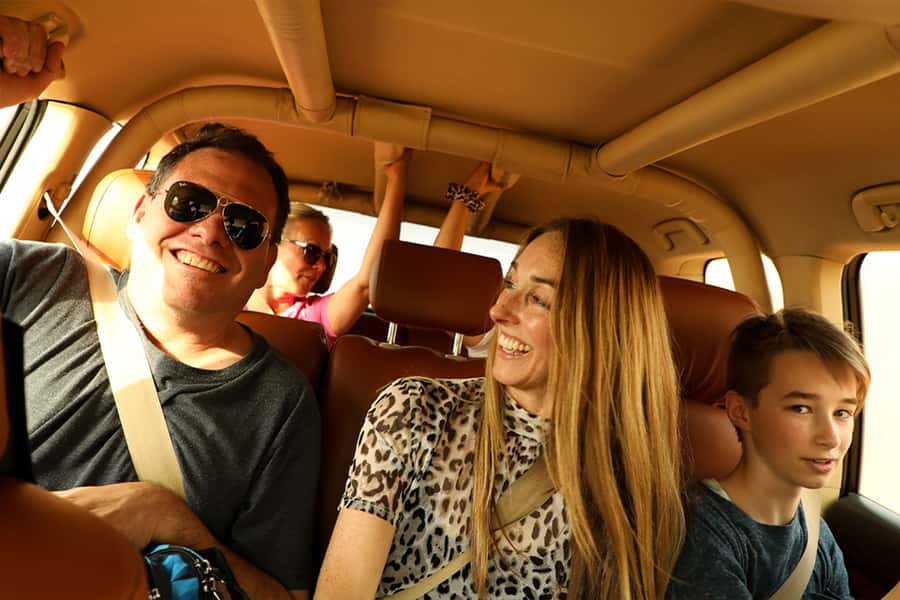 Dubai: Desert Safari with Camp, Dinner, & Optional Overnight - From Dubai towers to open red dunes