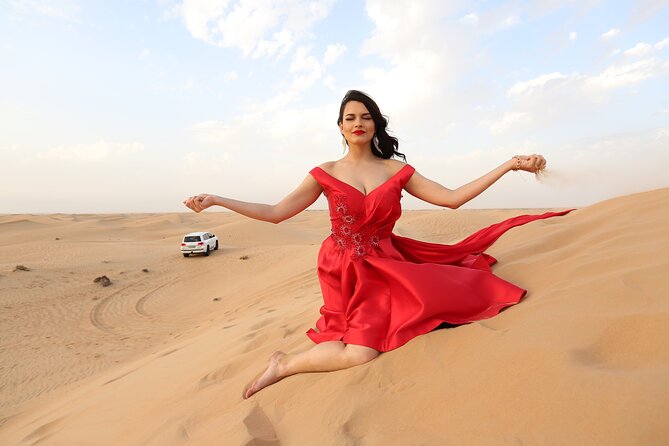 Dubai Desert Safari with Desert Camp Dinner, Camel Ride & Shows - From Dubai streets to open sand