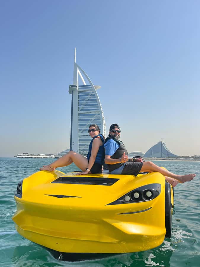 Dubai: Dubai Marina Jetcar Ride - Atlantis and Palm Jumeirah from the water