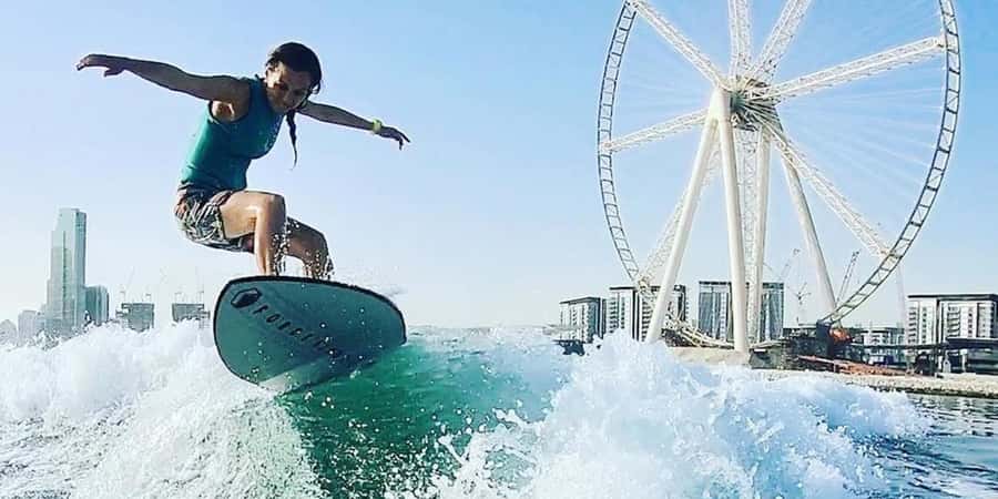 Dubai: Dubai Marina Wakesurfing or Wakeboarding Experience - What the water session feels like
