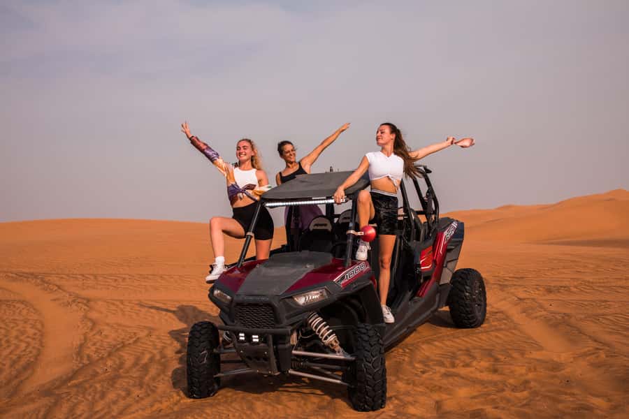 Dubai: Dune Buggy Desert Safari, Camel Ride & Sandboarding - Reaching the red dunes of Lehbab