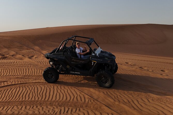 Dubai: Dune Buggy Safari and Camel Ride with Transportation - A short camel ride with John