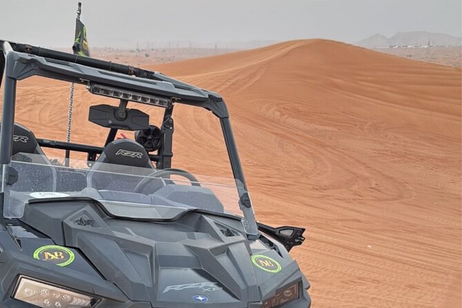 Dubai: Dune Buggy Safari and Camel Ride with Transportation - Safety briefing before the Polaris buggy ride
