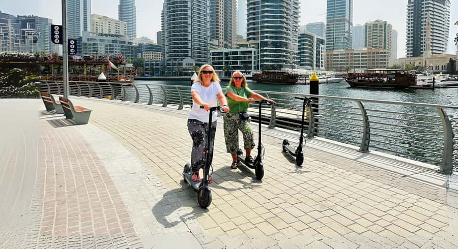 Dubai: E-Scooter Guided Tour of Marina, JBR & Bluewaters - Address Beach Resort and the JBR waterfront