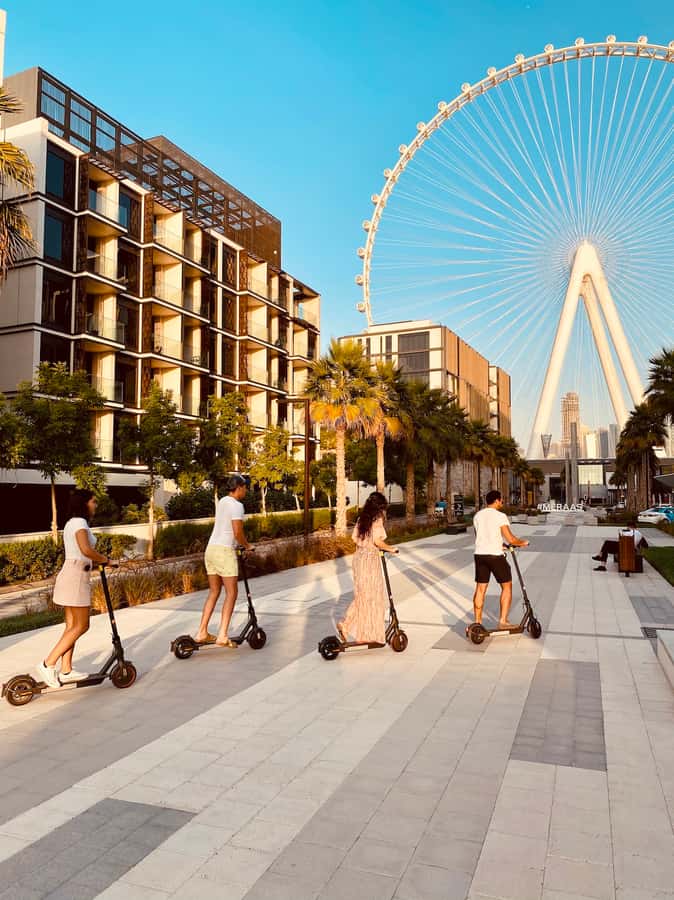 Dubai: E-Scooter Guided Tour of Marina, JBR & Bluewaters - Is $38 good value for two hours?