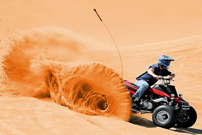 Dubai Evening 4x4 Desert Safari ATV Bike ,Camel Ride , BBQ Dinner - Key points at a glance