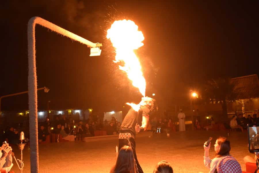Dubai: Evening Tour with Quad Biking, Camel Ride, and BBQ - BBQ dinner and live entertainment