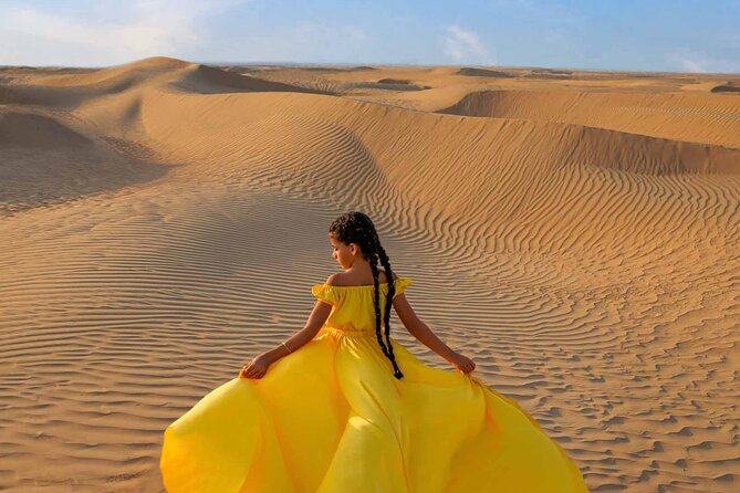 Dubai Flying Dress Private Photoshoot in the Desert - How the One-Hour Photo Session Works