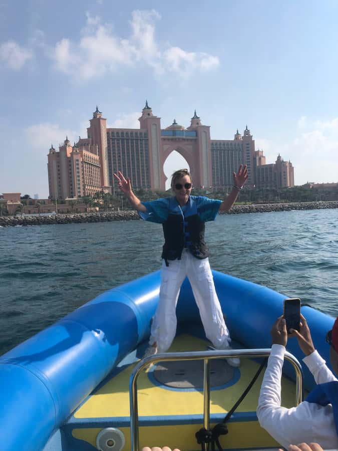 Dubai: Guided Speedboat Tour with City Sights & Ice Cream. - Ain Dubai and the ride back