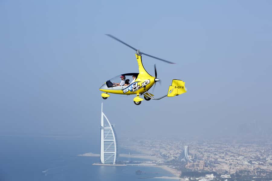 Dubai: Gyrocopter Introductory Flight - The 20-minute route over Dubai