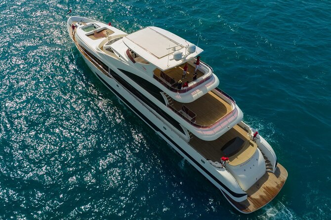 Dubai Harbour Super Yacht Experience with gourmet & Drinks - Dubai Harbour and the coastal skyline