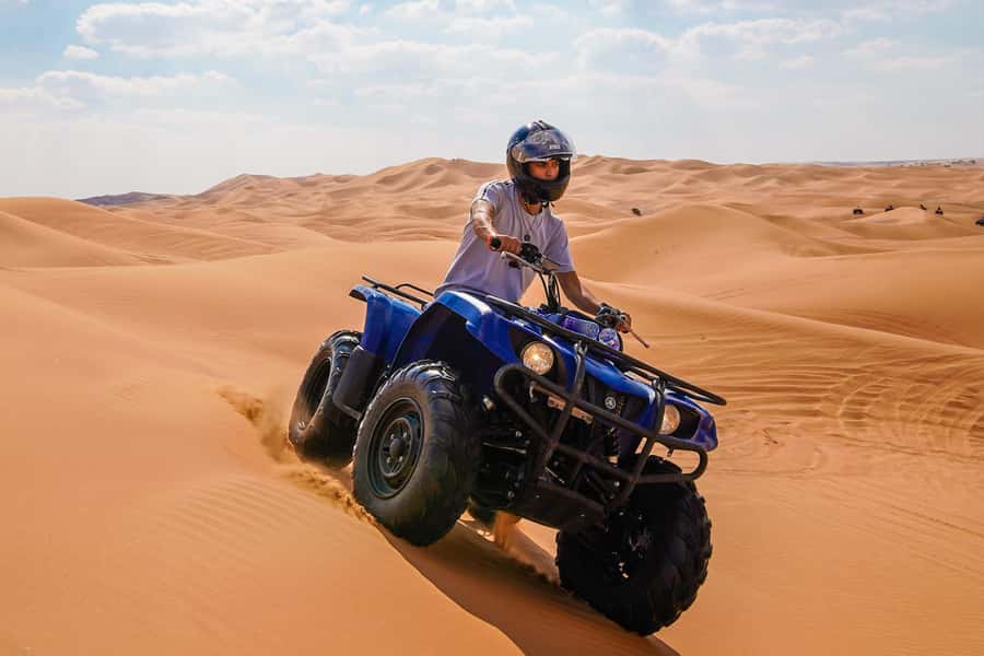 Dubai: Helicopter Ride, Desert Safari, Camels & Refreshments - Seeing Dubai from a 12-minute helicopter