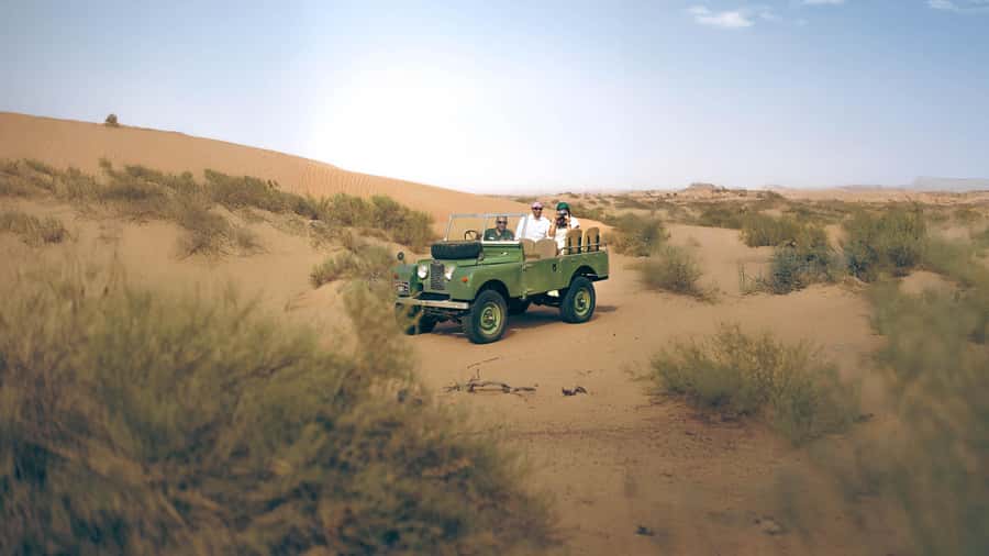 Dubai: Heritage Desert Safari wtih Overnight and Breakfast - Falconry at sunset, with tea and open sky