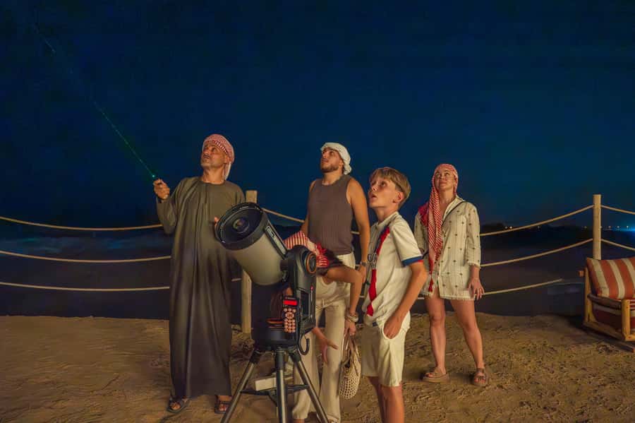 Dubai: Heritage Safari, Camel Ride & Al Marmoom Oasis Dinner - Coffee, bread, and the Bedouin village