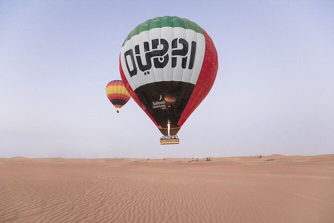 Dubai Hot Air Balloon Sunrise Sightseeing Ride - Rising over the desert at first light