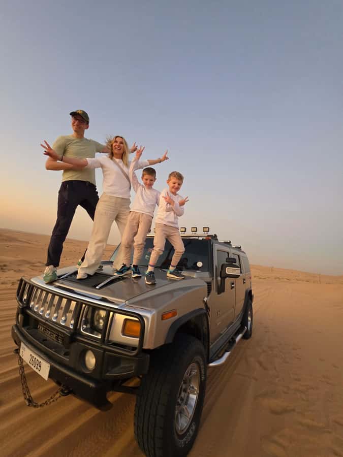 Dubai Hummer Safari Adventure & Traditional Dress Photoshoot - The Hummer ride across Lahbab’s dunes