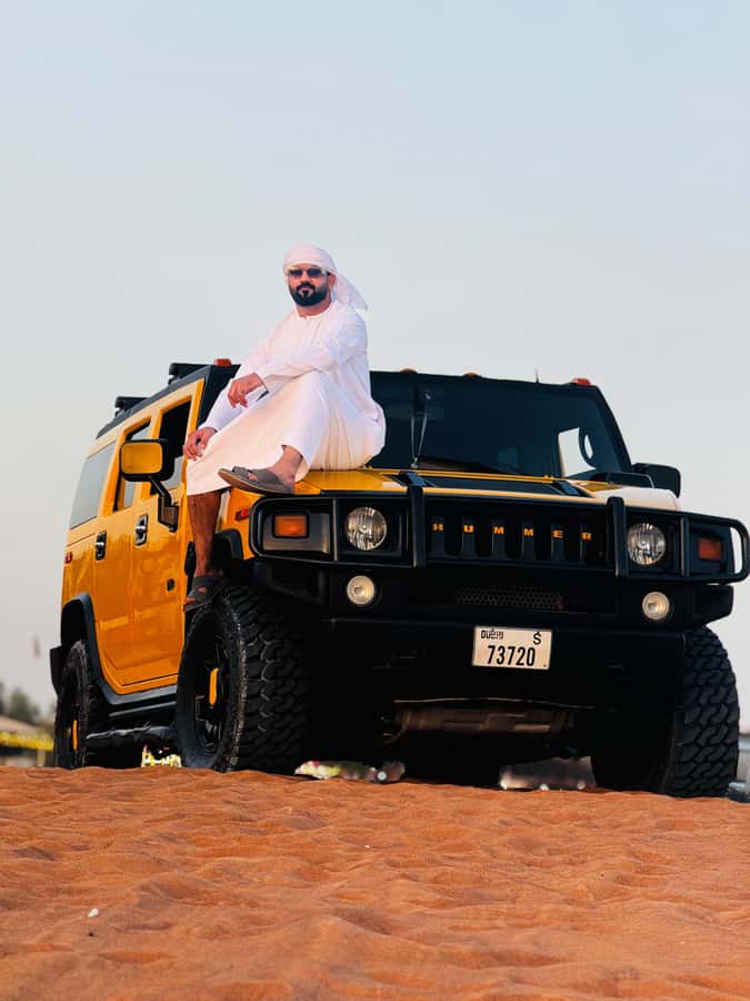 Dubai Hummer Safari Adventure & Traditional Dress Photoshoot - An air-conditioned premium camp after the sand
