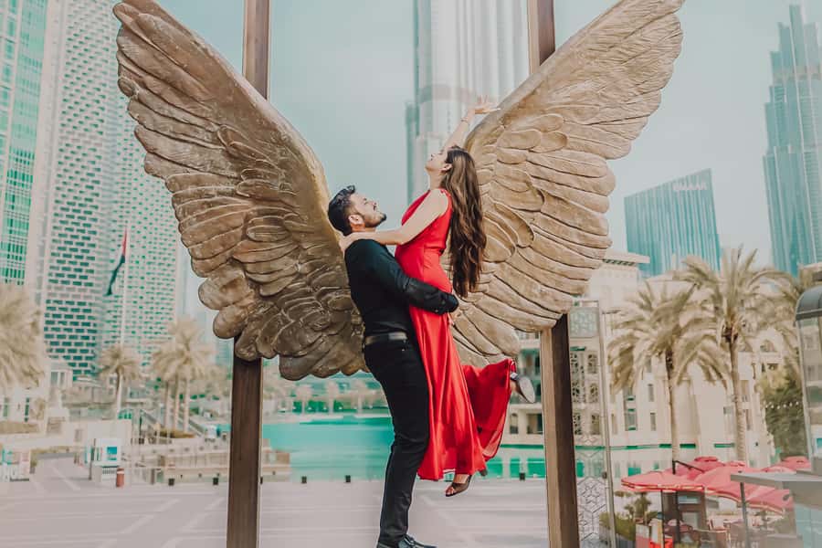 Dubai: Iconic Burj Khalifa Pre-Wedding Photoshoot - Starting at Wings of Mexico