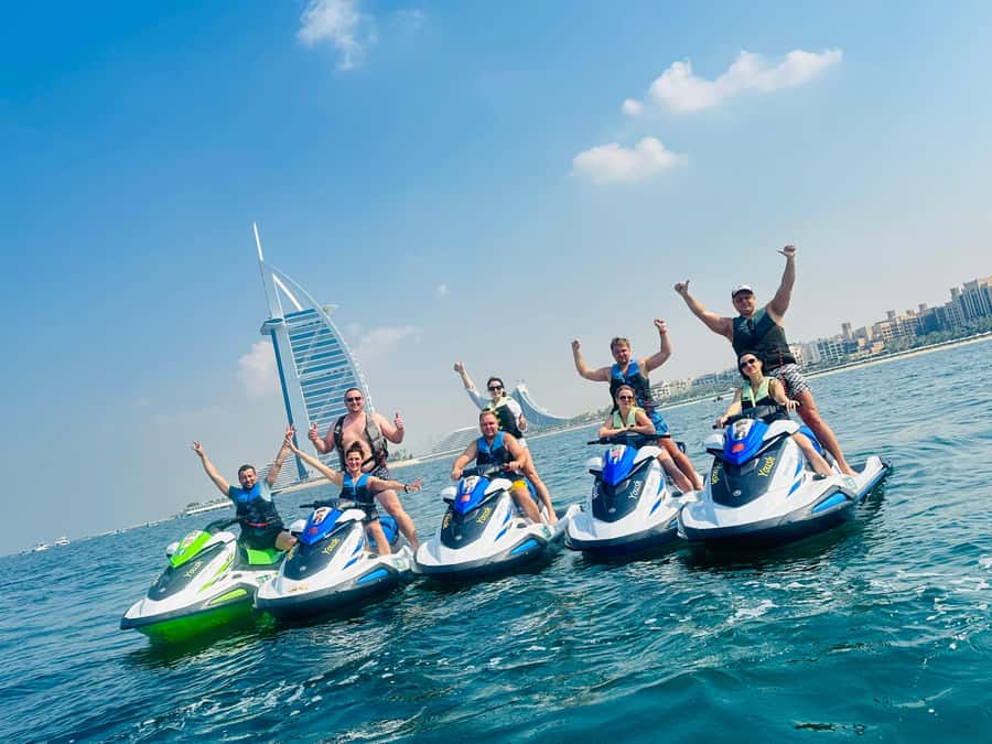 Dubai: Jet ski & Flyboard in Dubai Free Ice Cream - Taking your first flight on a flyboard