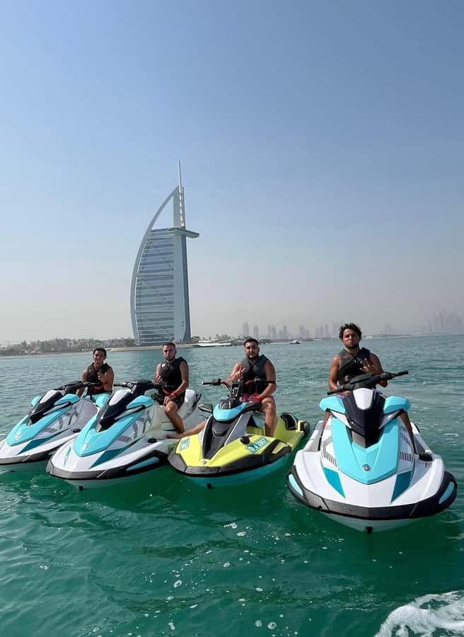 Dubai: Jet Ski Tour To Atlantis Hotel and Burj Al Arab - Dubai from the seat of a jet ski