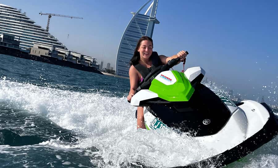 Dubai: Jet Ski Tour to Burj Al Arab and Atlantis - The Burj Al Arab photo stop