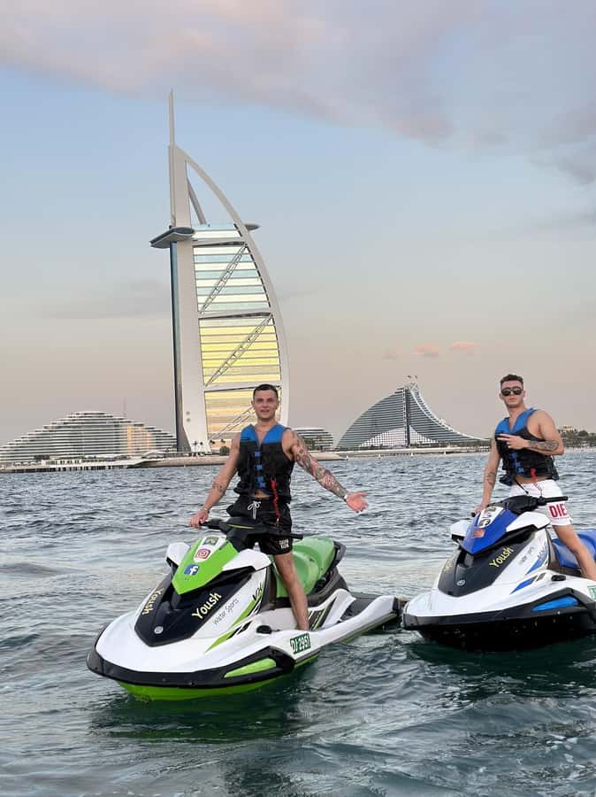 Dubai: Jetski Adventure w/ Burj Khalifa & Burj Al Arab Views - Jumeirah Beach Hotel and the open water