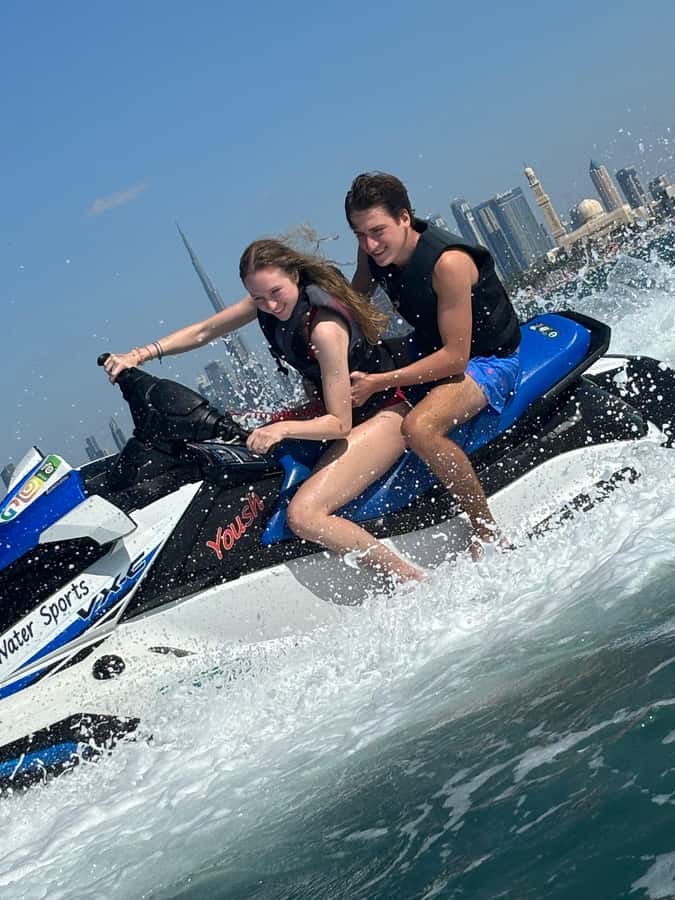 Dubai: Jetski Adventure w/ Burj Khalifa & Burj Al Arab Views - The first sight: Burj Al Arab from the sea