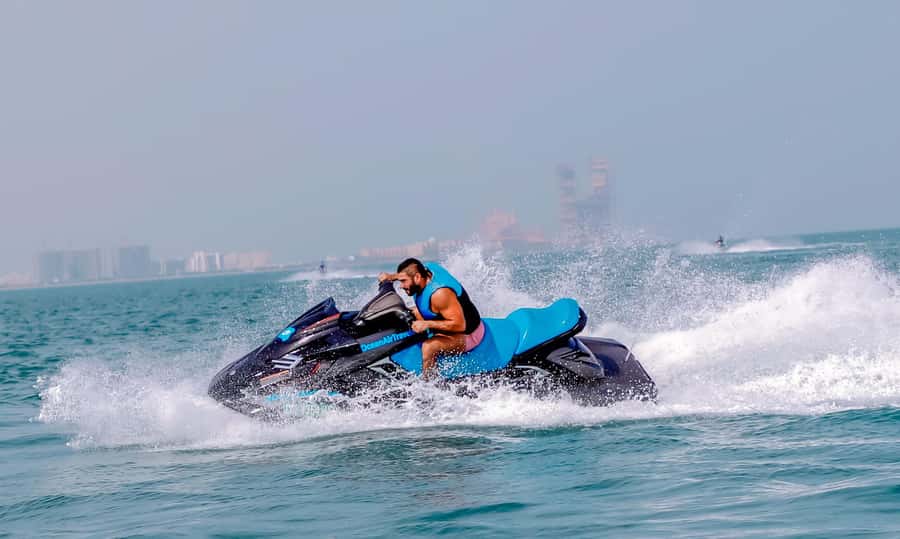 Dubai: Jetski Ride up to 2 People with Photos & Refreshments - Meeting OceanAir Travels at Fishing Harbour 1