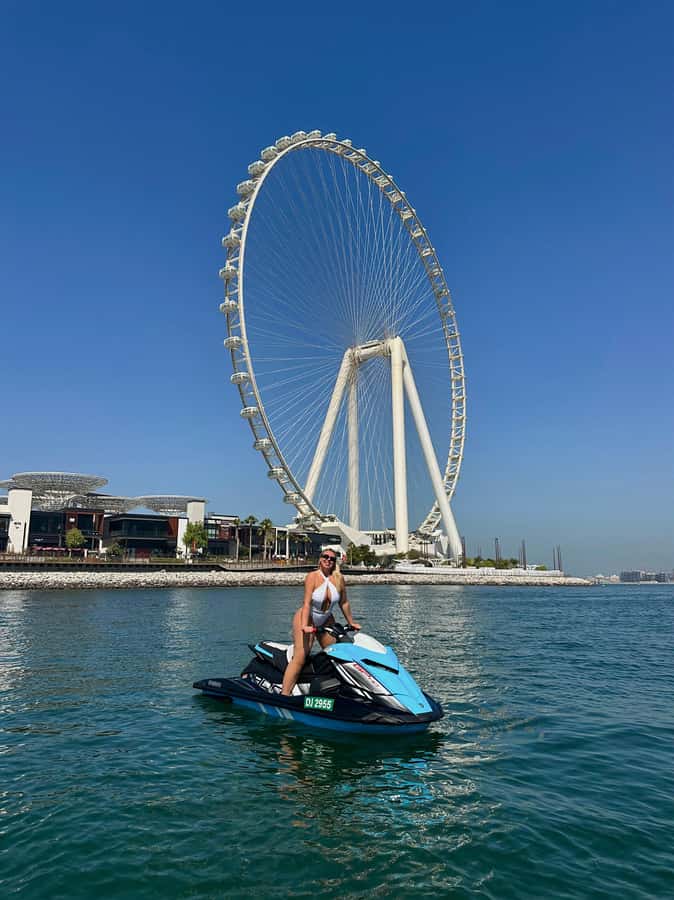Dubai: Jetski Tour to Dubai Eye, JBR, Palm & Burj Al Arab - JBR Beach and the pleasure of open water